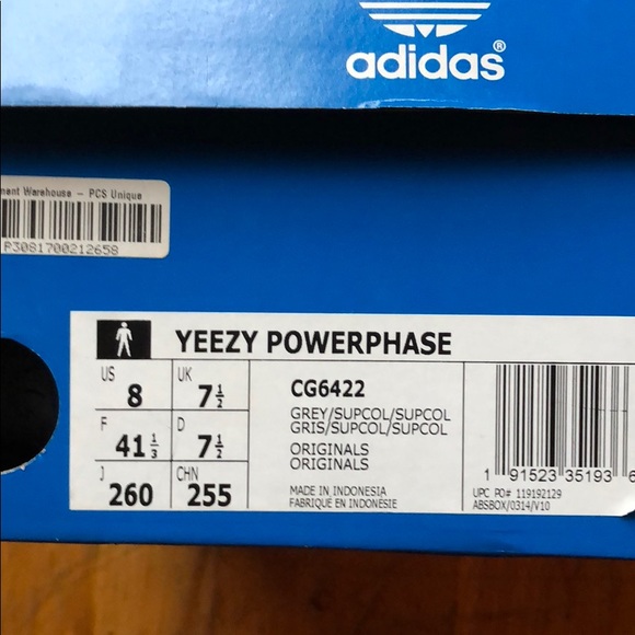 Yeezy Powerphase Calabasas 'Grey’, men’s BRAND NEW - Picture 5 of 6